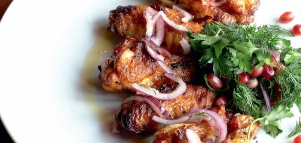 Запеченные куриные крылышки