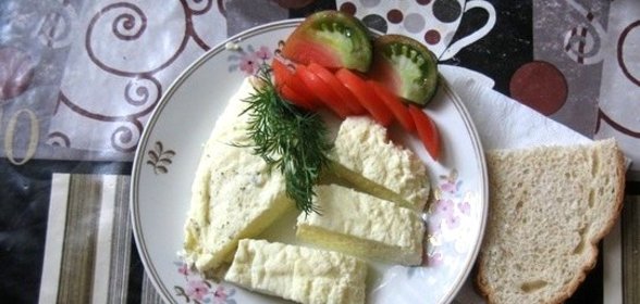 Вареный омлет в пакете