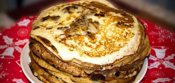 Блины с припеком с грибами