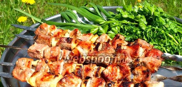 Шашлык из свинины в пивном маринаде