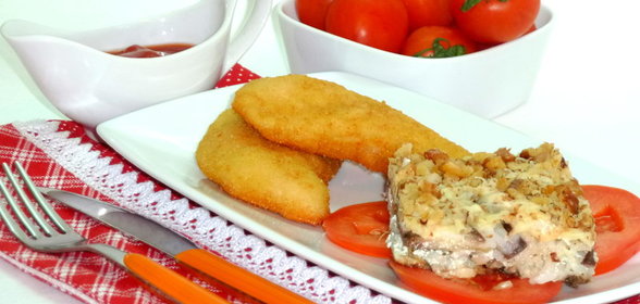 Оригинальная Лазанья с баклажаном и рисом к куриным отбивным