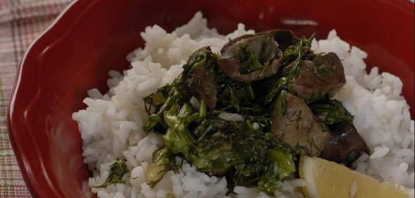 Говяжья печенка в лимонном соусе