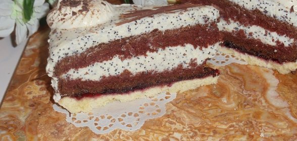 торт с маковым кремом Фантазия