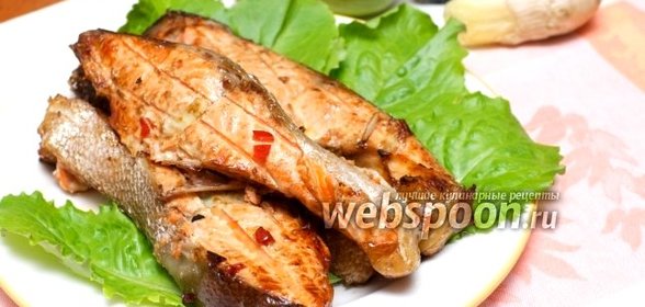 Сёмга стейк на мангале