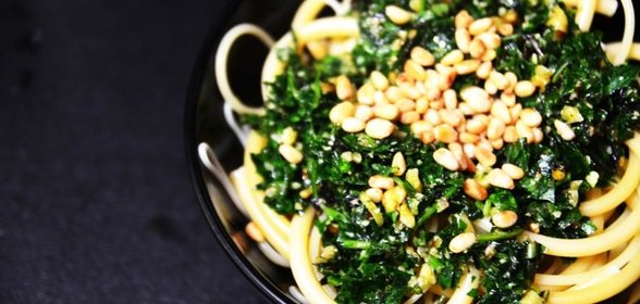 Весенняя паста с песто