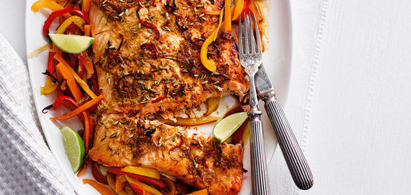 Лосось в азиатских специях