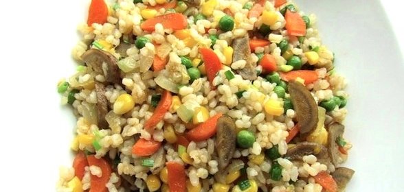 Рис жареный с овощами