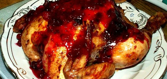 Клюквенный соус с апельсинами