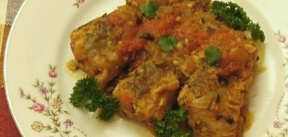 Бабка из творога с миндалем