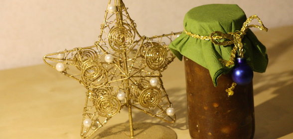 Фруктовый чатни.Очень фруктовый,пряный соус к мясу на Рождество