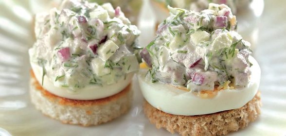 Канапе с сельдью