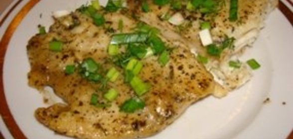 филе белой рыбы в горчично-медовом маринаде