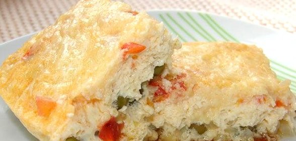 Омлет с сыром в мультиварке