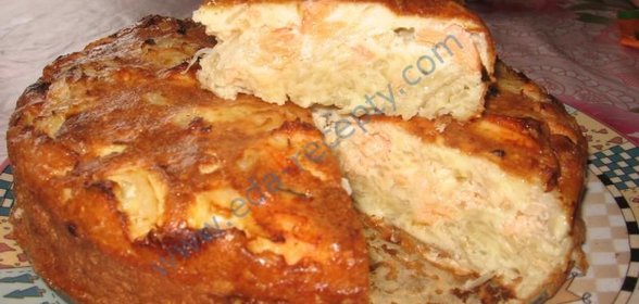 Рыбный пирог с рыбой и картошкой