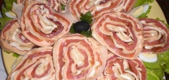 Рулет с сёмгой