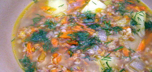 Густой гречневый суп