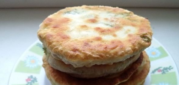 Постные лепешки с укропом