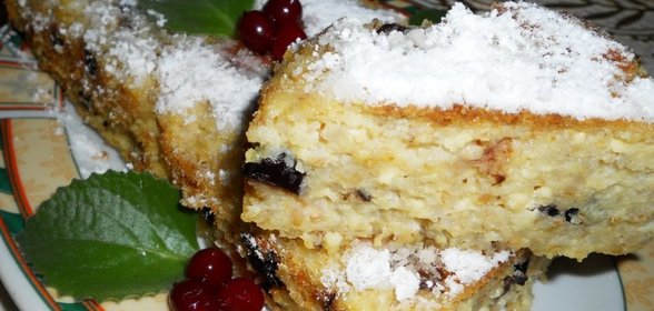 Запеканка из пшеничной каши и творога