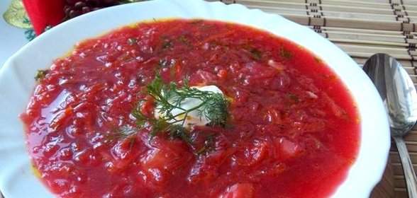 Борщ с квашеной капустой