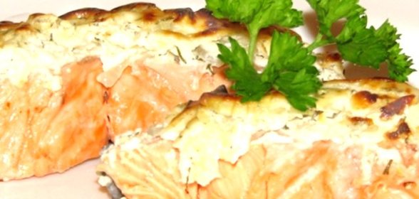 Кижуч в сметане