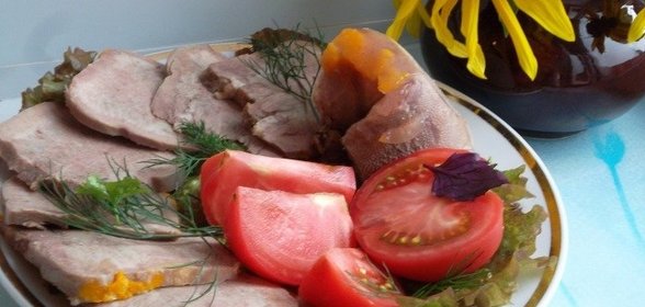 Рулет из говяжьего языка