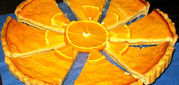 Медово-цитрусовый творожный пирог