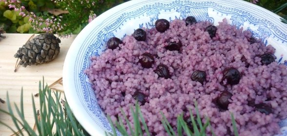 Кускусная каша Вишнёвая черноплодка