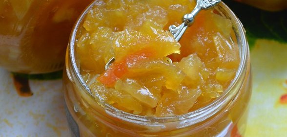 Кабачковое варенье с ананасом