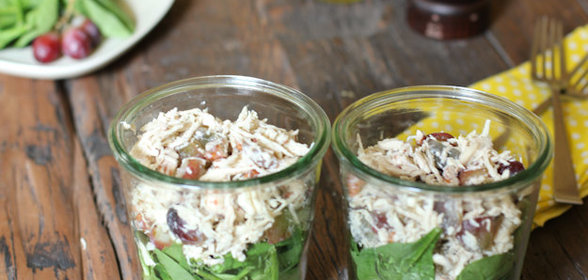 Ланч в банке с курицей