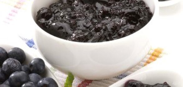 Быстрый черничный джем