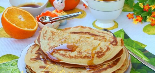 Блинчики с апельсиновой цедрой
