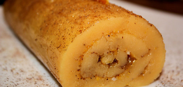 Апельсиновый рулет с джемом и корицей (Torta de laranja)