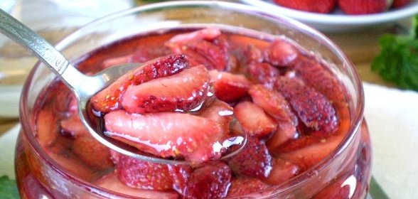 Клубничное варенье без варки