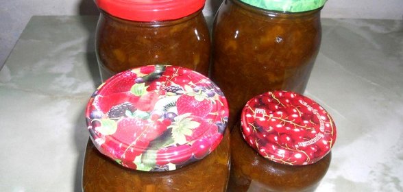 Варенье из ревеня с апельсинами