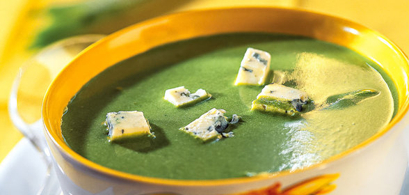 Суп из щавеля с сыром