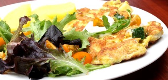 Кабачки с яйцом