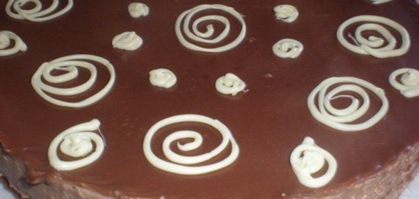 Сырно-шоколадный торт