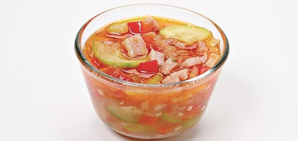 Соус из цуккини и ветчины