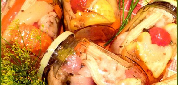 Овощное ассорти в пряном,медовом маринаде