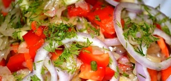 Маринованная капуста с маслом