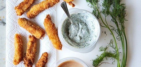 Хрустящие рыбные палочки