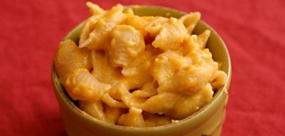 Паста с сырно-тыквенным соусом