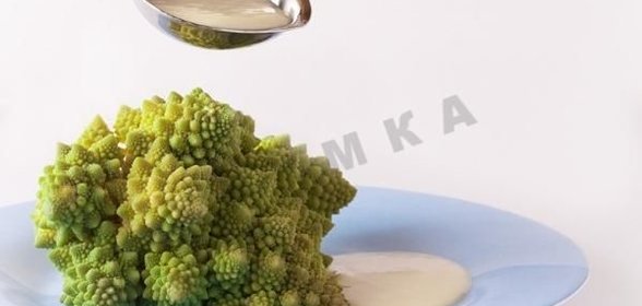 Цветная капуста романеско с сырным соусом