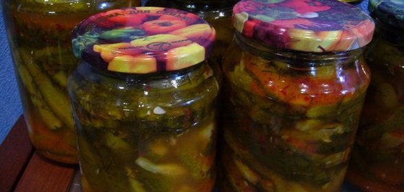 Салат из огурцов на зиму