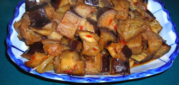 БАКЛАЖАНЫ,ЗАПЕЧЕННЫЕ В МЕДЕ И СЛАДКОМ СОУСЕ ЧИЛИ