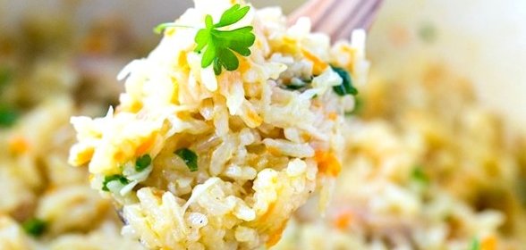 Курица с рисом и морковью