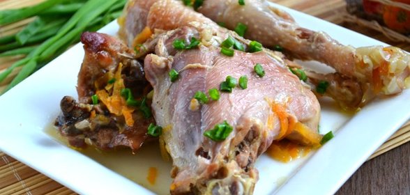 Тушеная курица