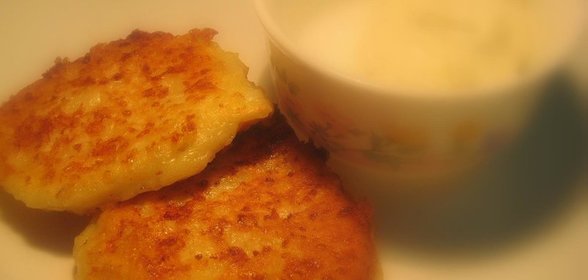 Оладьи из Домашнего сыра с грушей