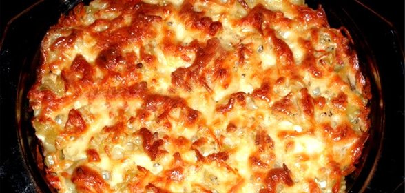 Запеканка из макарон с яйцом