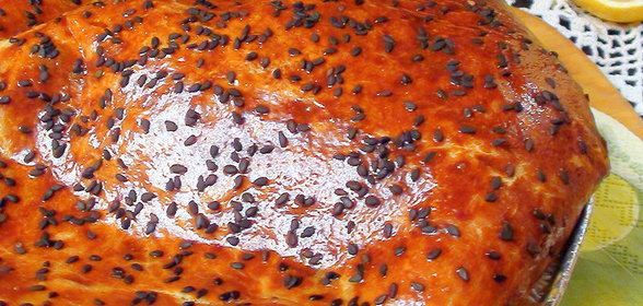 Слоёный пирог с сыром